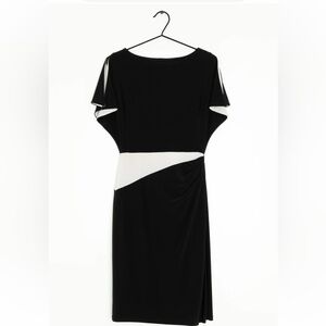 Lauren Ralph Lauren Elegant Black & White Sheath Dress